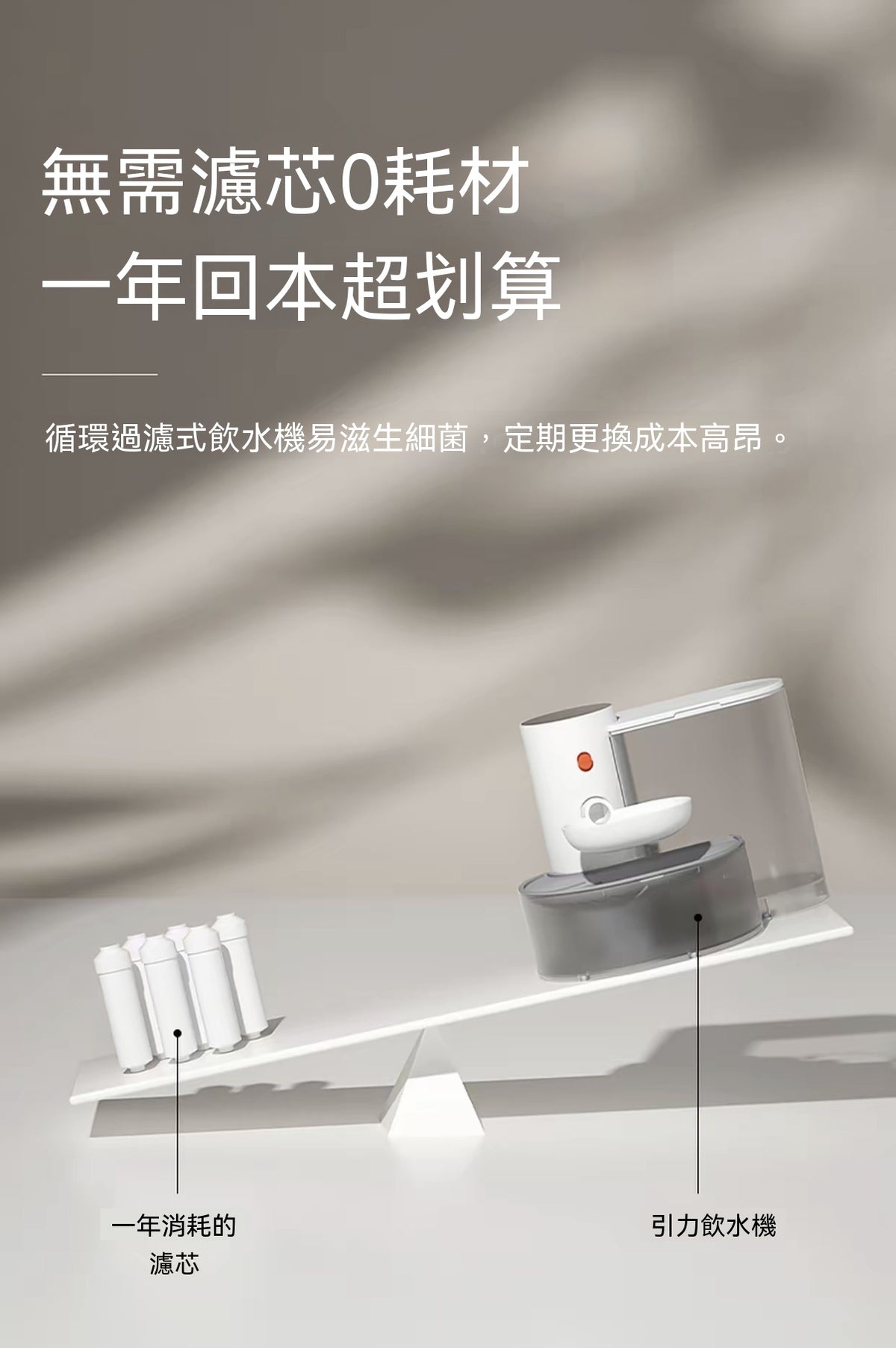 Smart Tilting Pet Water Fountain