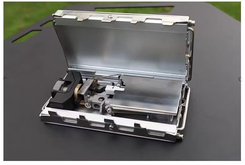 Ultra-thin Outdoor Card Stove, Portable Camping Cassette Stove