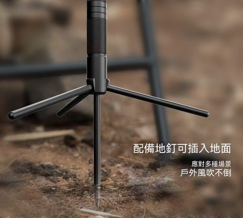 多功能便攜戶外鋁合金多功能露營燈三腳支架