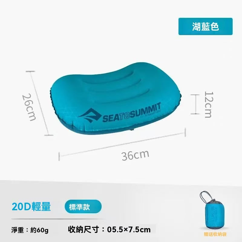Portable inflatable pillow