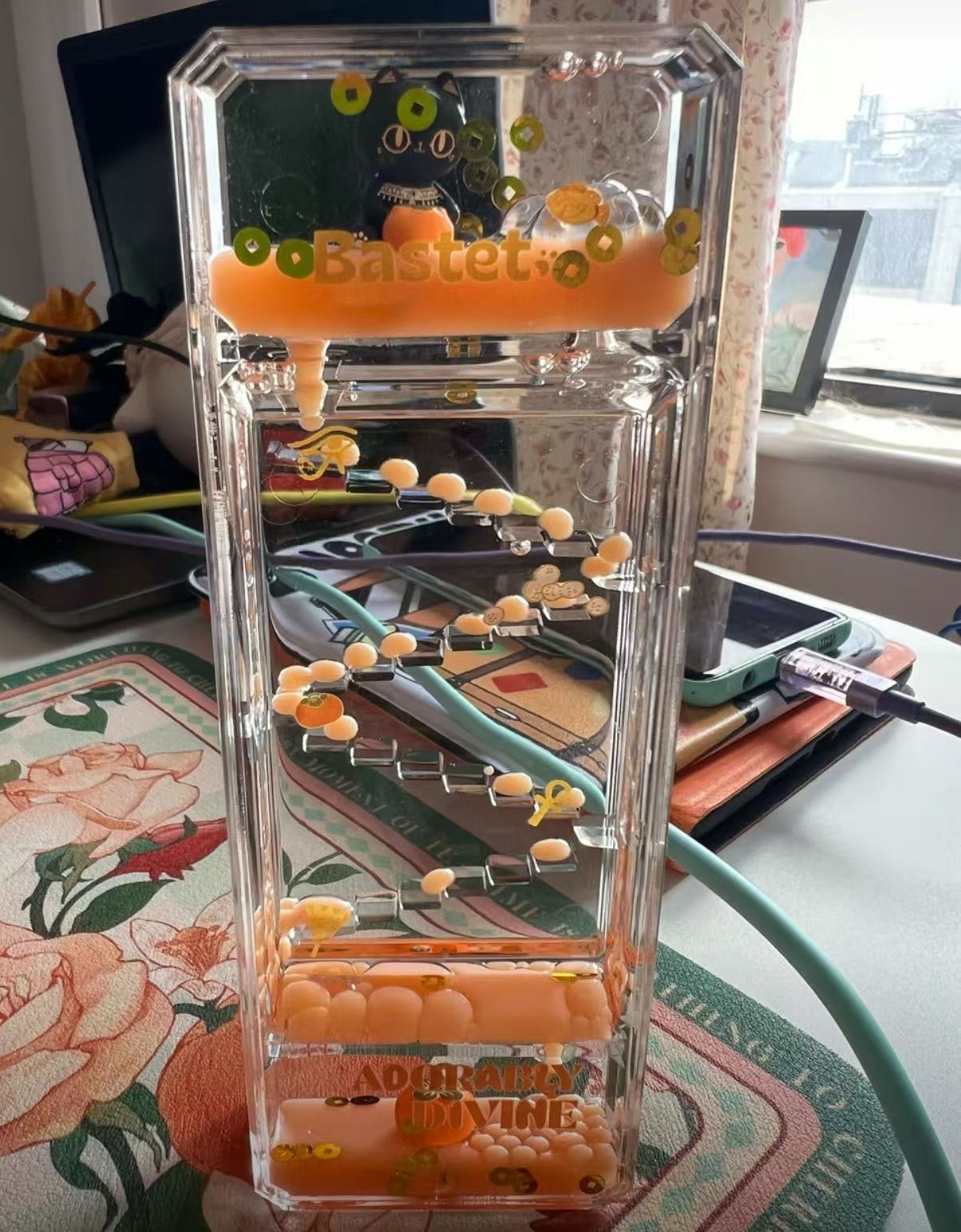大英博物館正品授權！巴斯特貓流沙解壓沙漏擺件