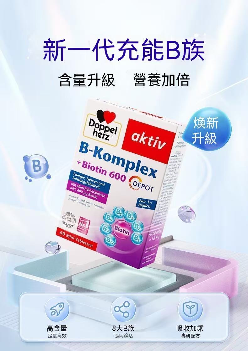 Doppelherz B-Vitamins + Biotin Tablets