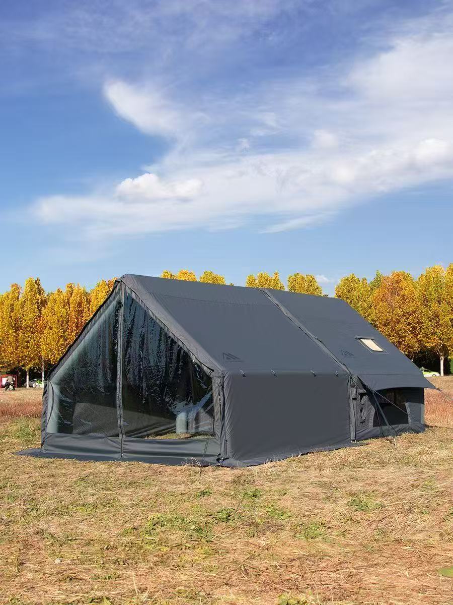 Cotton inflatable tent