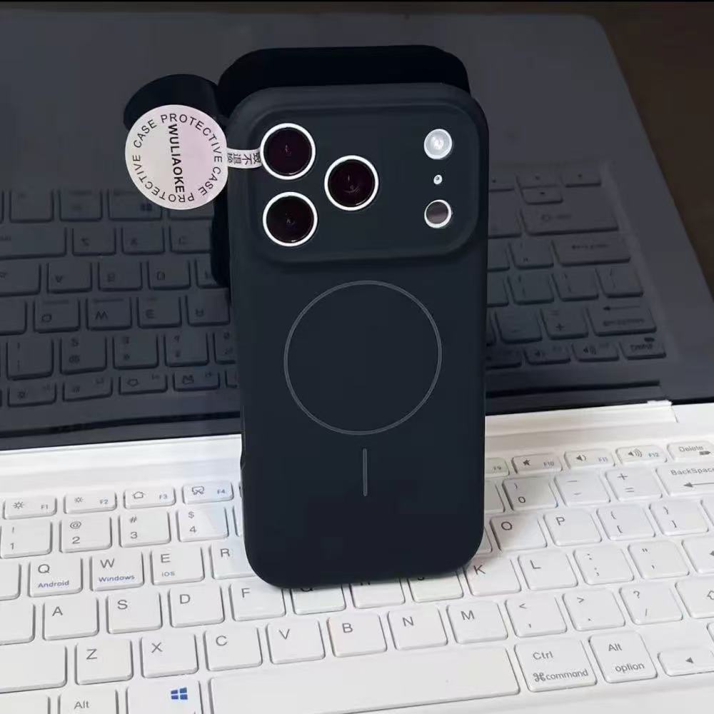 高端磁吸支架液態矽膠手機殼 （適用iPhone 15-17系列）