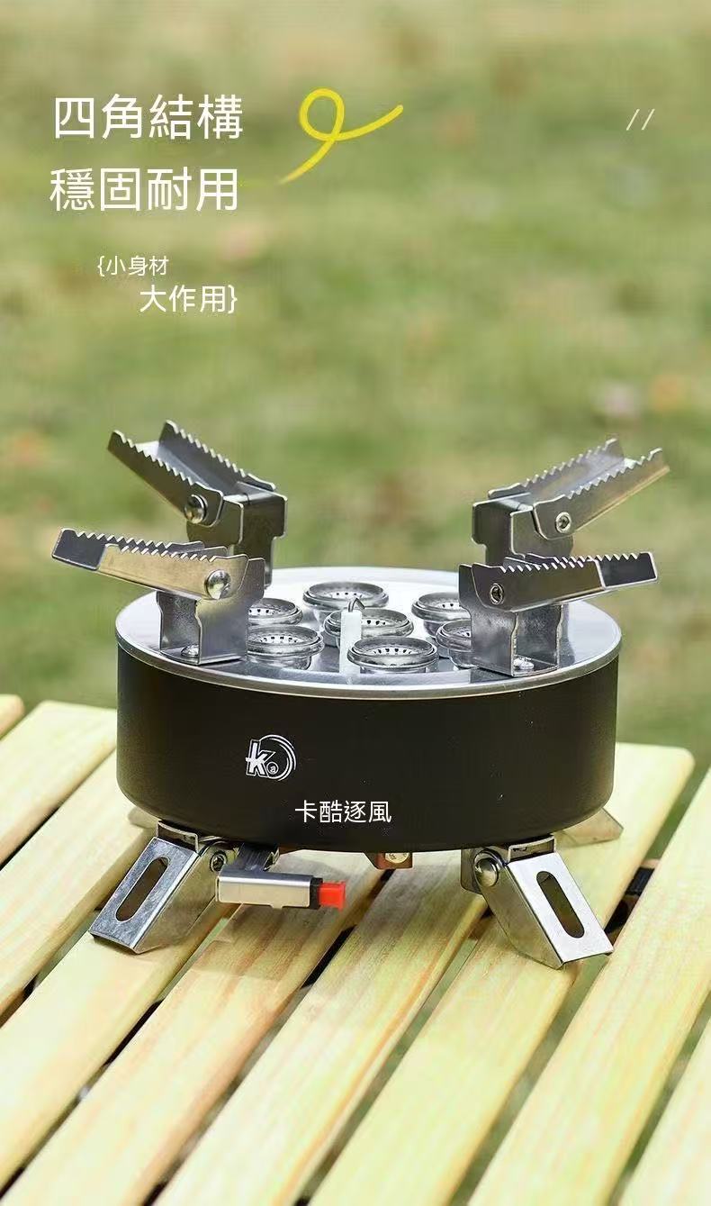 Outdoor camping stove, cookware, pot, and grill pan storage bag combo