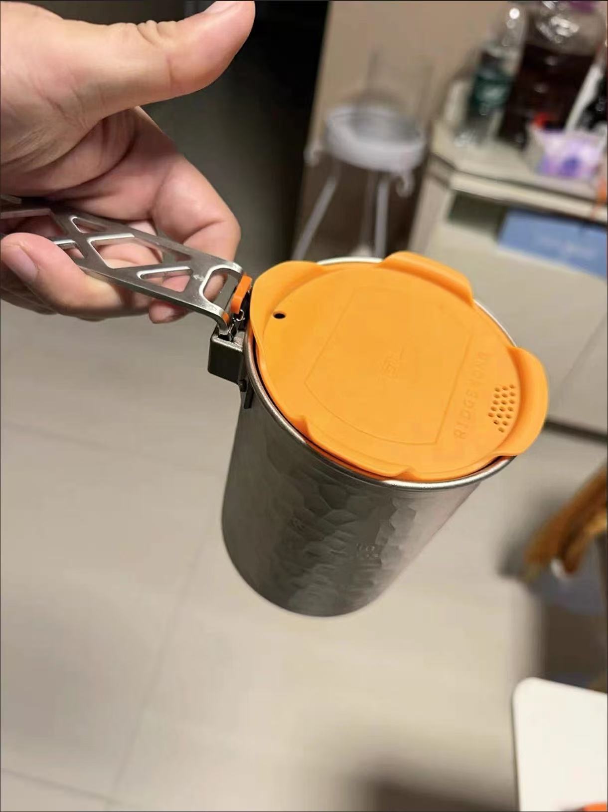 Tea & Coffee Double Extract Pure Titanium Hammered Pot