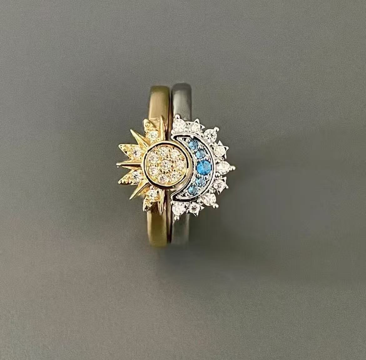 High-end designer gold and silver rings / Versatile couple's style!