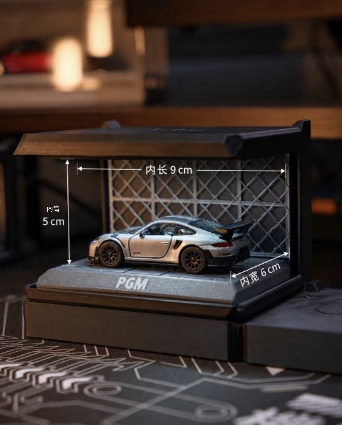 Modular Magnetic 1:64 Scale Car Model Display Case