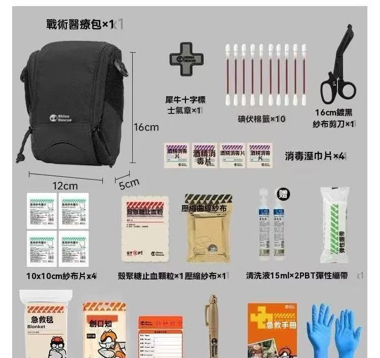 Double-zipper tactical quick-open kit (Mole First Aid Kit)