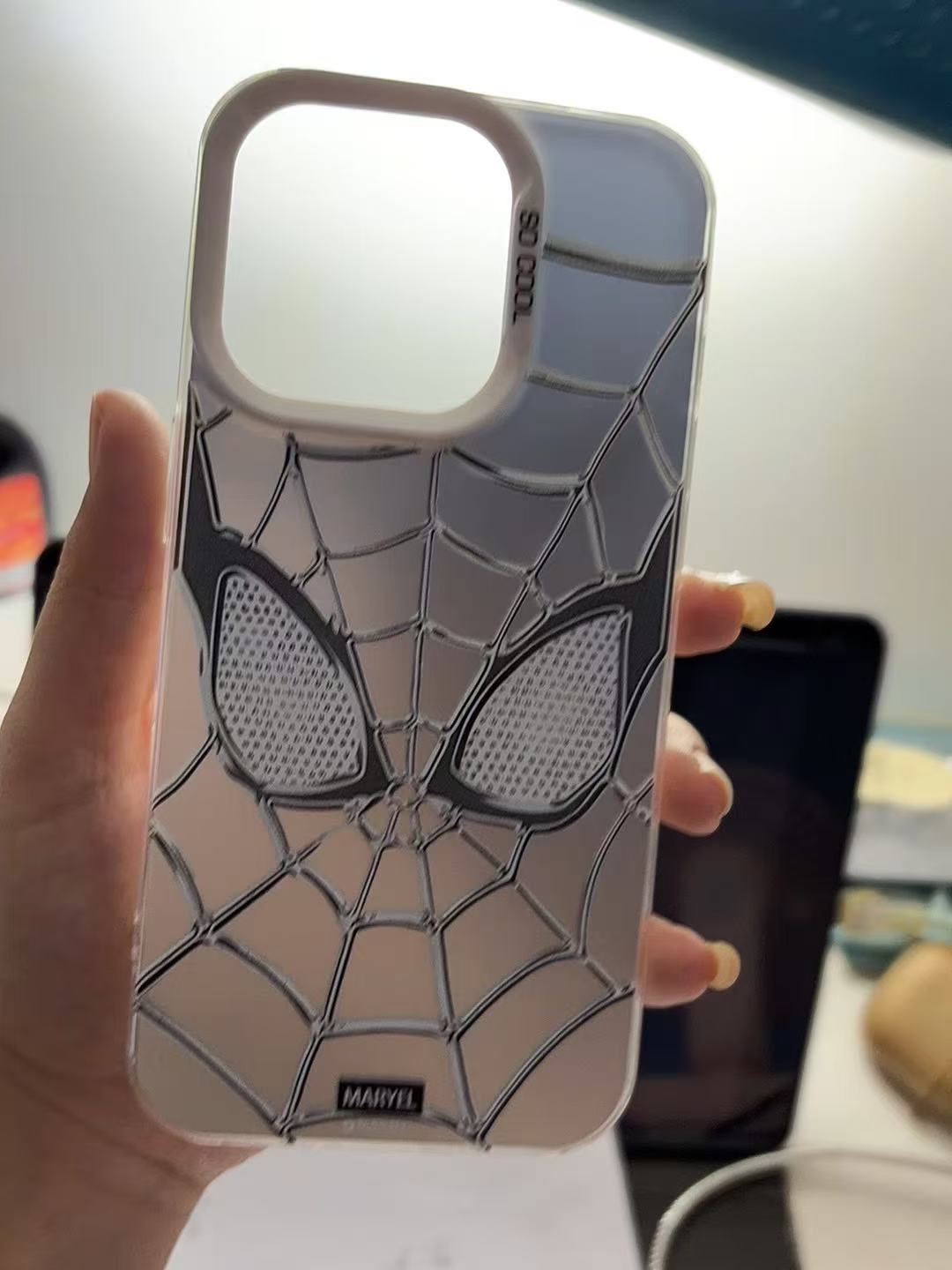 Silver Spider-Man Holographic Phone Case