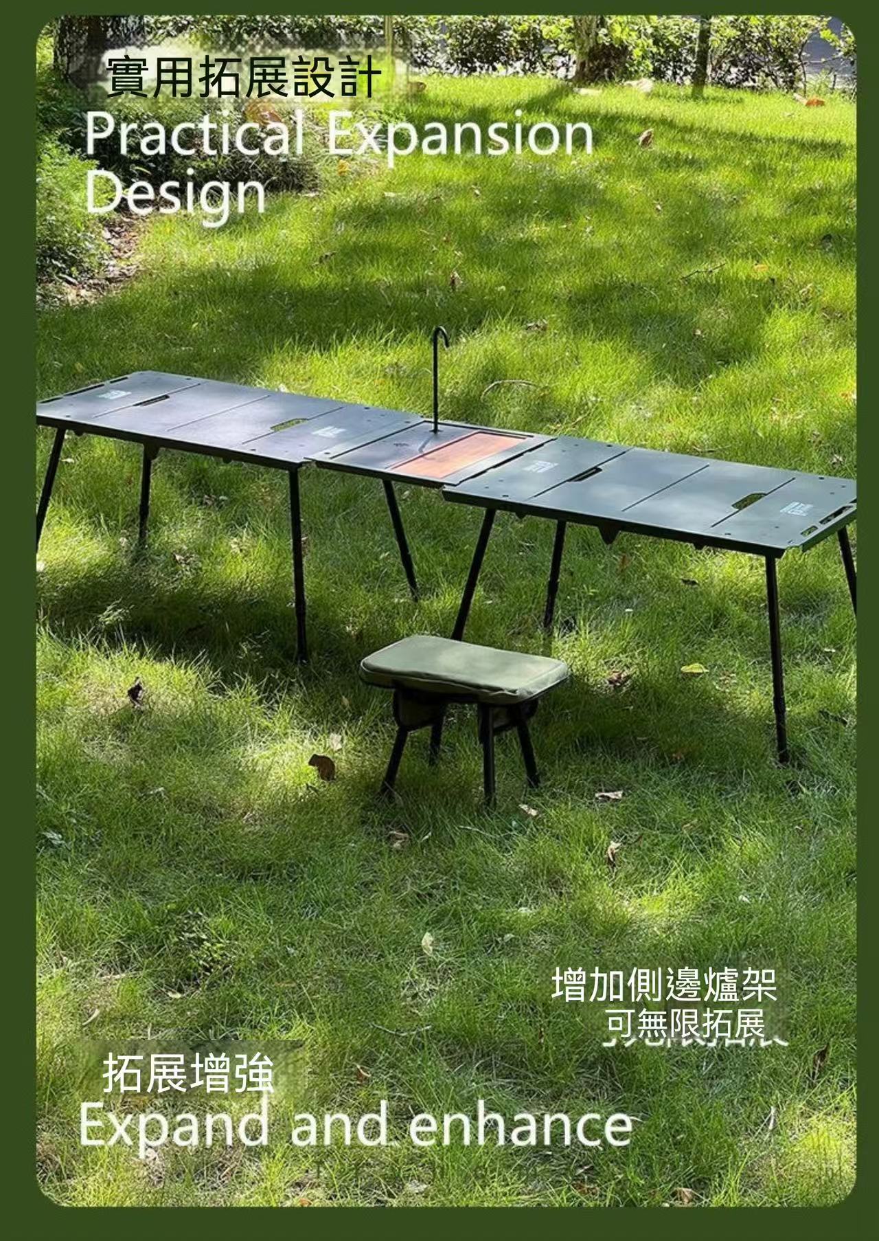戶外桌子便攜式鋁合金多功能戰術桌簡易餐桌可折疊露營