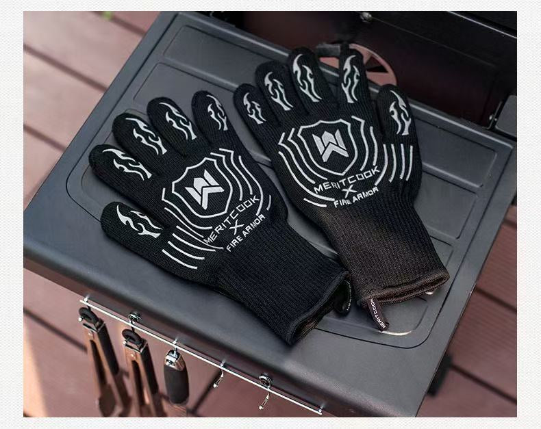 Anti-scald High-temperature Outdoor Camping Flame-retardant Heat Resistant Gloves