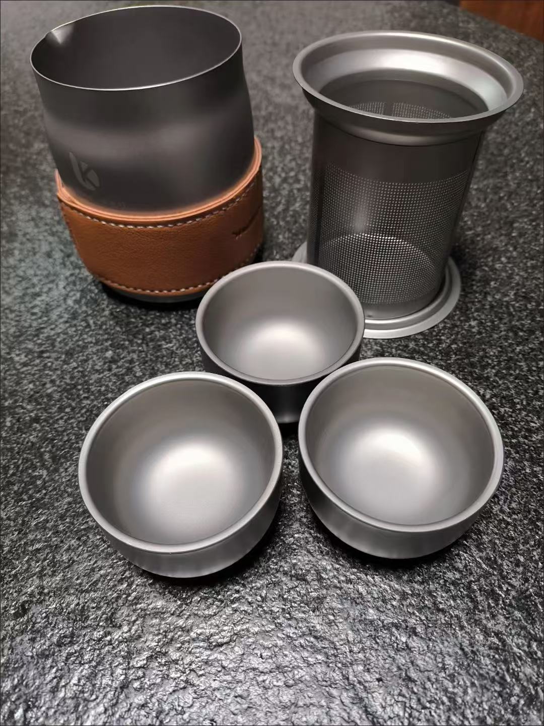 露營便攜式泡茶壺套組