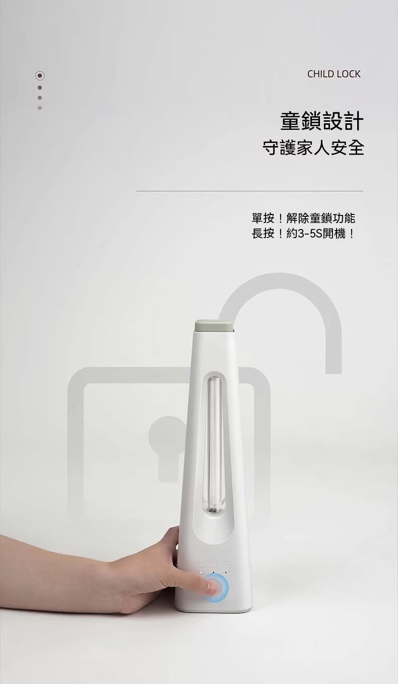 Wireless portable UV lamp for mothers and babies