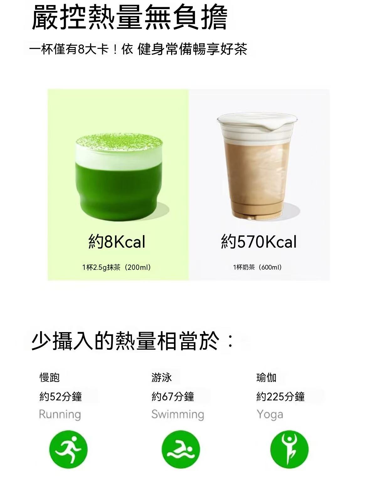 BoserMcark Pure Matcha Powder Baking Meal Replacement Drink