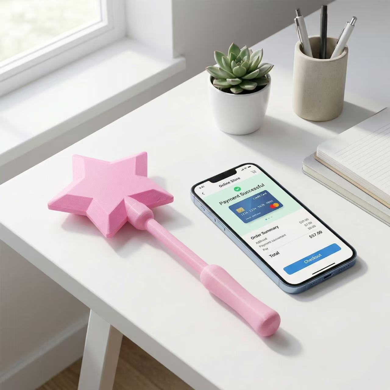 3D Printed Starlight Magic Wand (Tap to Pay Payment Wand)