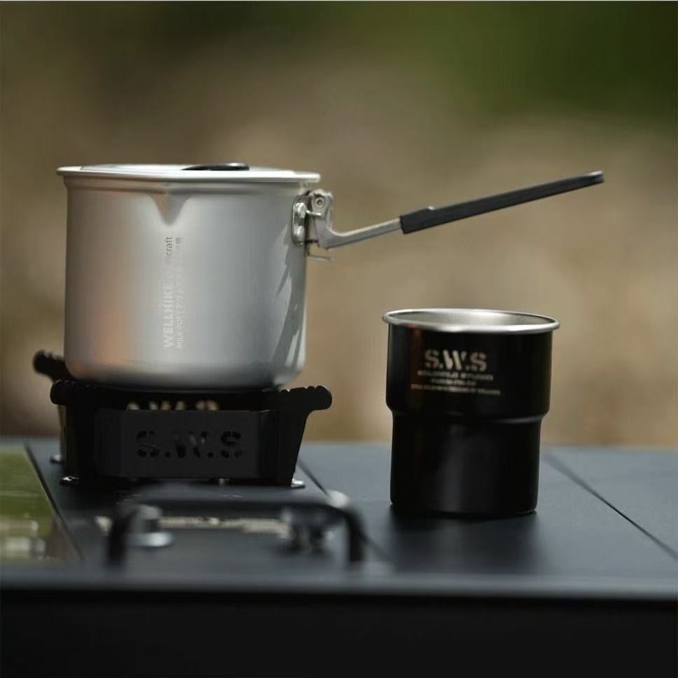 Single Folding Hiking Camping Pot