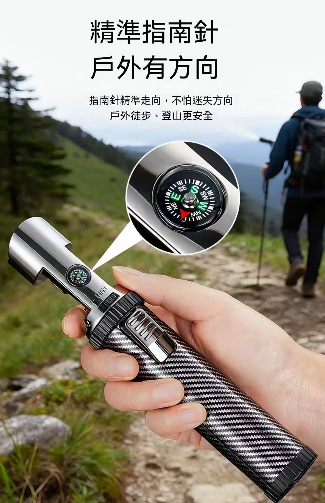 Multifunctional Portable Windproof Camping Lighter
