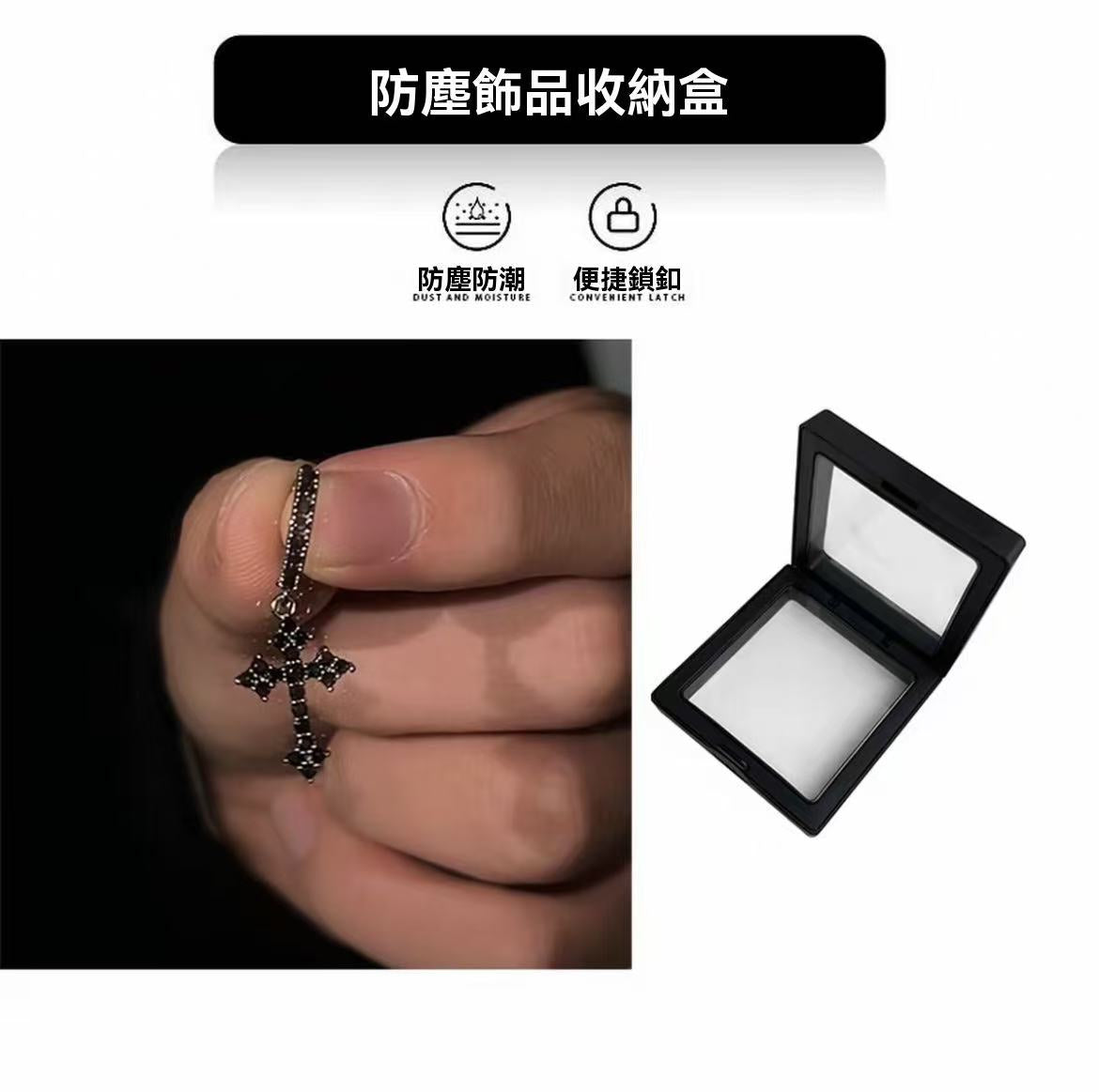 爆閃合金十字架耳飾
