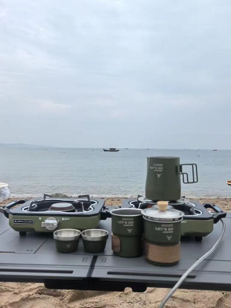 輕量折疊雙頭貝殼爐