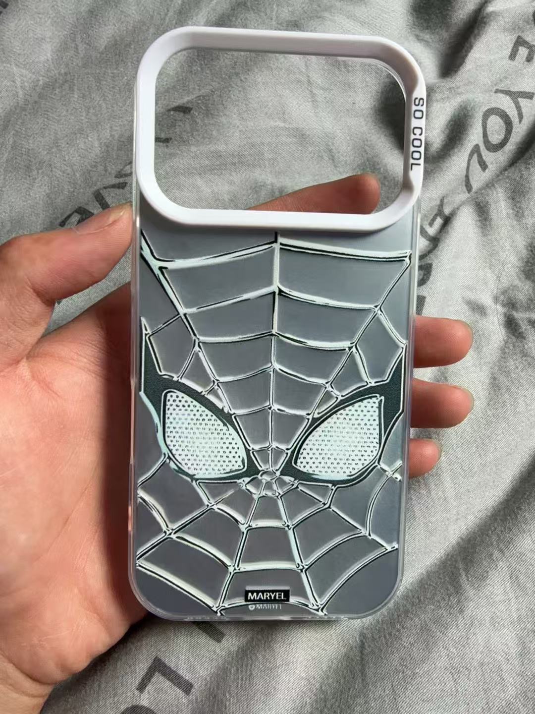 Silver Spider-Man Holographic Phone Case