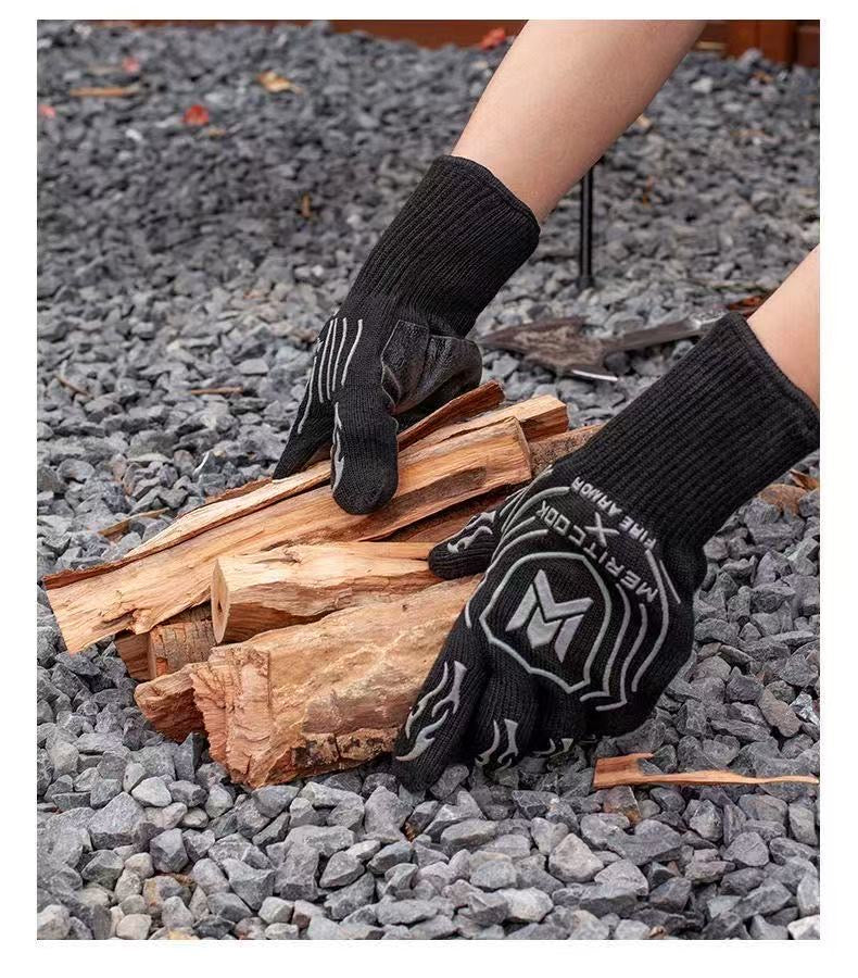 Anti-scald High-temperature Outdoor Camping Flame-retardant Heat Resistant Gloves