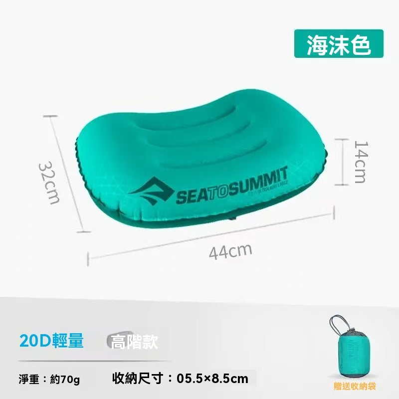 Portable inflatable pillow
