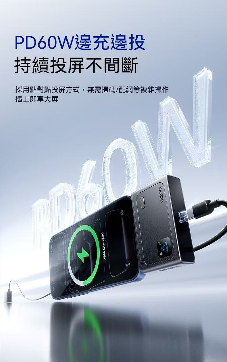 Green Energy 4K Screen Mirroring Device, Point-to-Point HD Wireless Long-Distance Screen Mirroring Artifact Converter