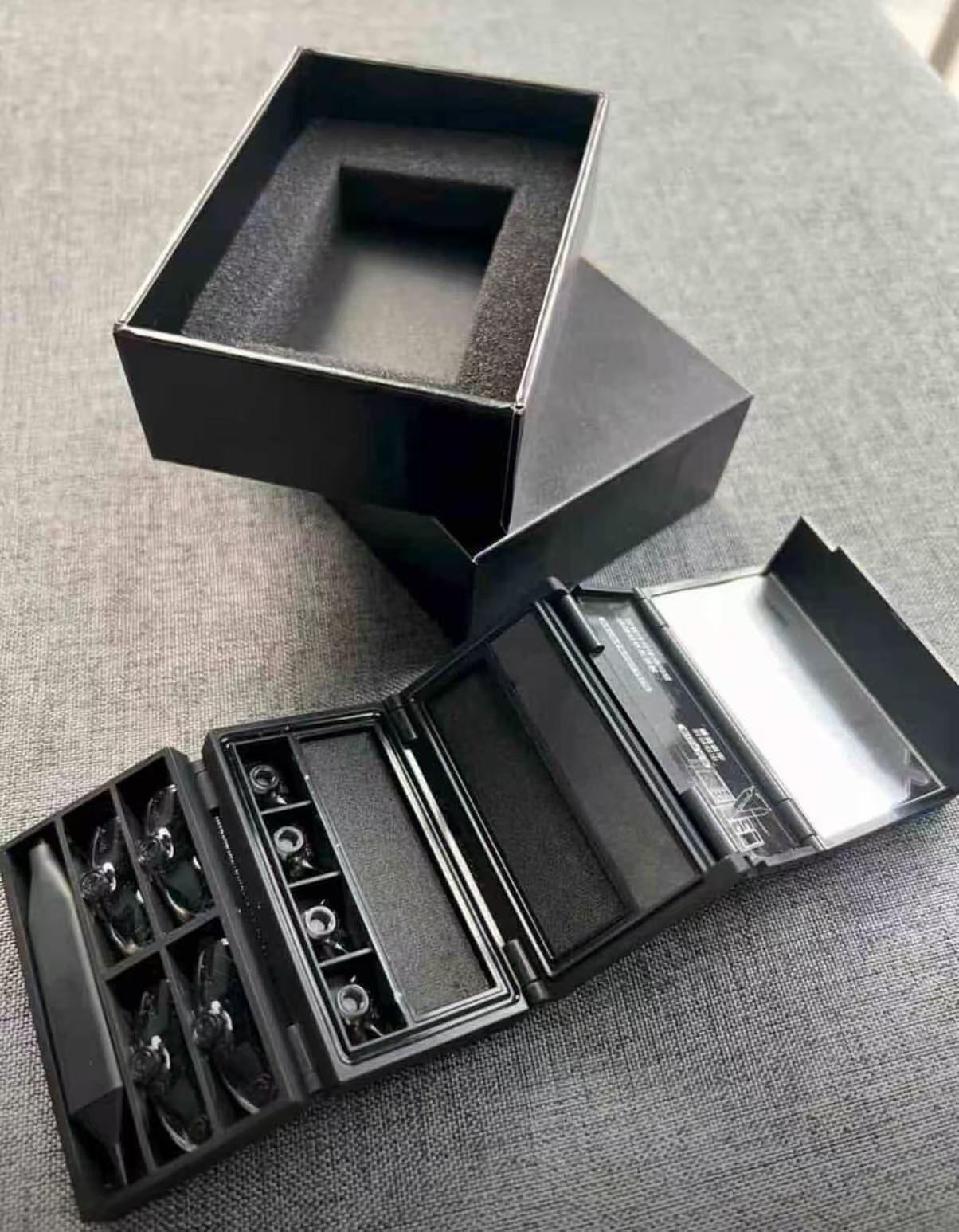 [Photo-Producing Must-Have] Little Black Box 3-in-1 Makeup Set: False Eyelash Stamp, Mole Remover, Eyeliner Stamp