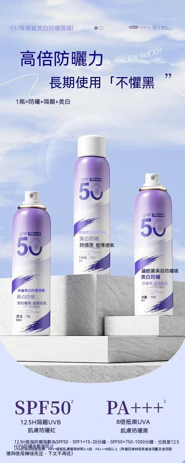 清透防曬噴霧 SPF50 PA+++