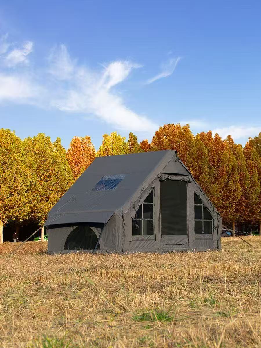 Cotton inflatable tent