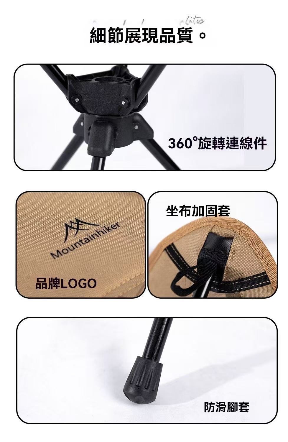 戶外折疊便攜三角馬札旋轉休閒凳