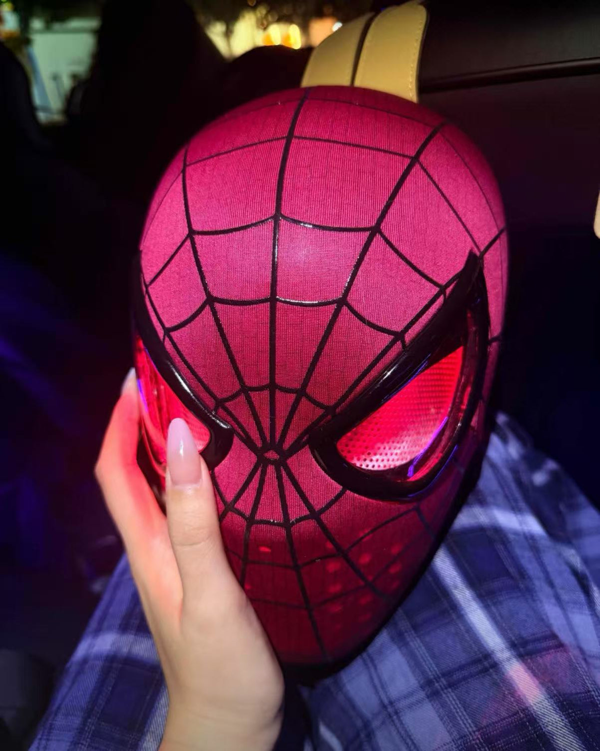 Electric Super Hero Spider-Man Mask