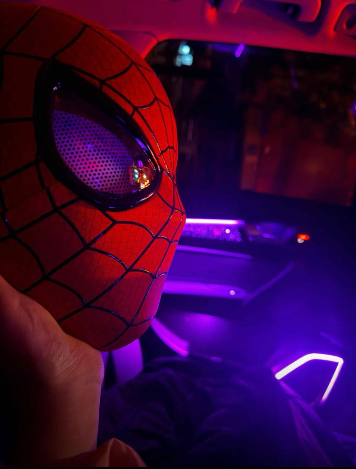 Electric Super Hero Spider-Man Mask