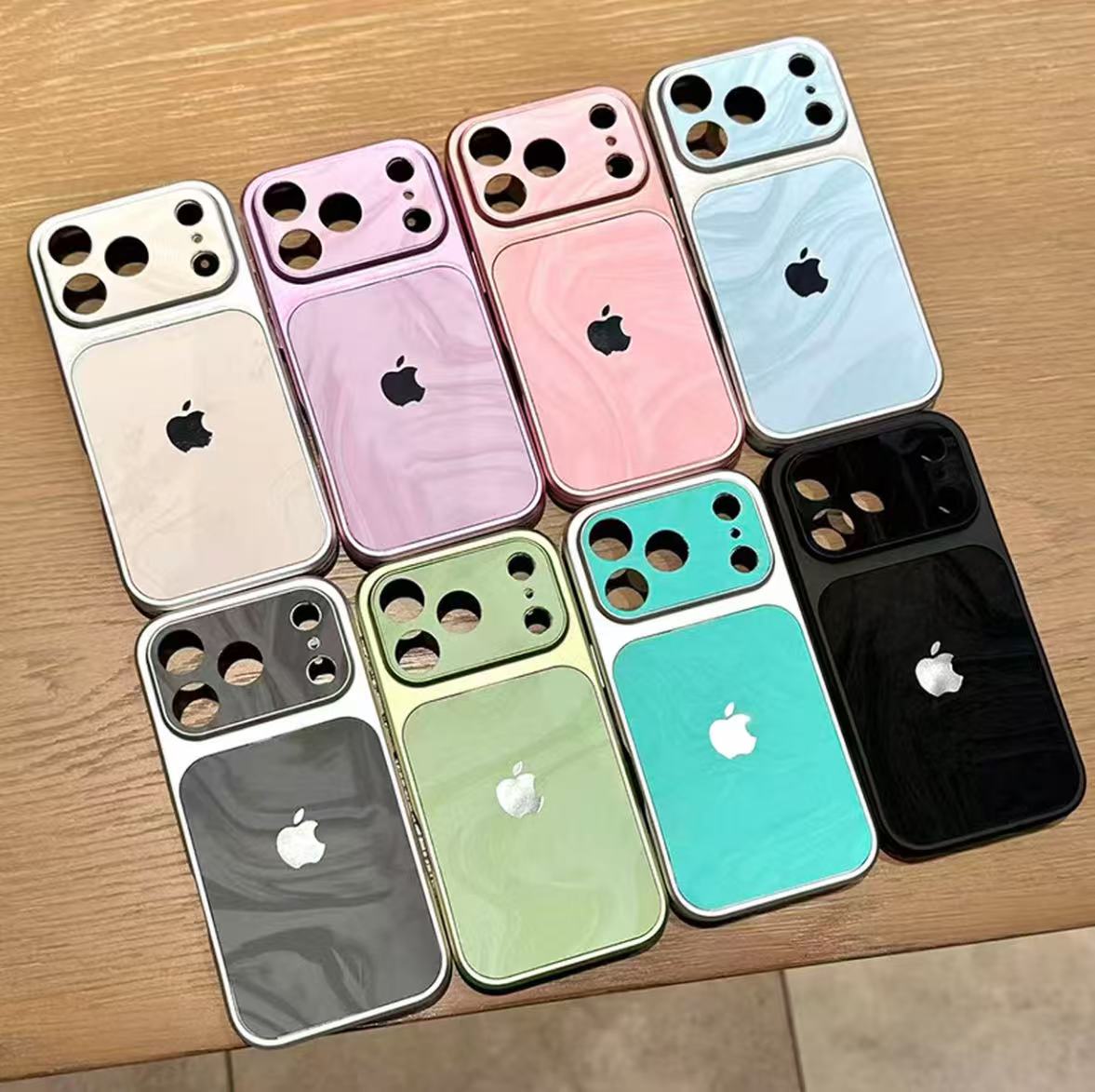 高級秒變17大視窗水波紋手機殼（適用iPhone）