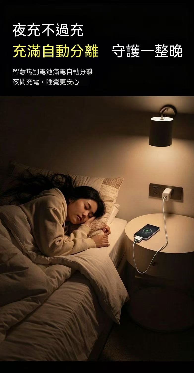 Fully Charged Automatic Disconnect Charger - AI Smart Power Cutoff Model
(Compatible with iPhone/Android)