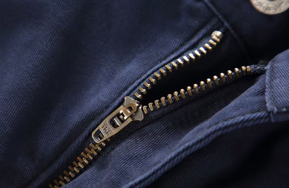 [Pleated Workwear] Cleanfit Simple and Classy Straight Wide-Leg Jeans for Men