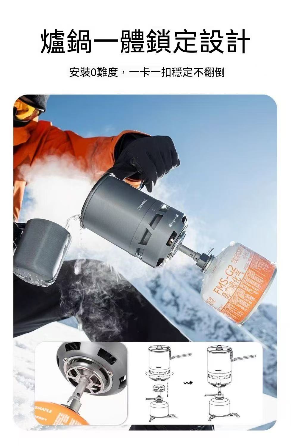 G3 Micro-Pressure Rice Cooker Outdoor Cookware Hiking Gadget for Lazy People, Non-Stick and Anti-Overflow