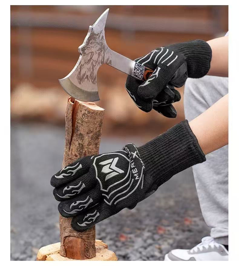 Anti-scald High-temperature Outdoor Camping Flame-retardant Heat Resistant Gloves