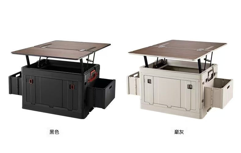 戶外露營車載收納箱一體大容量兩用多功能