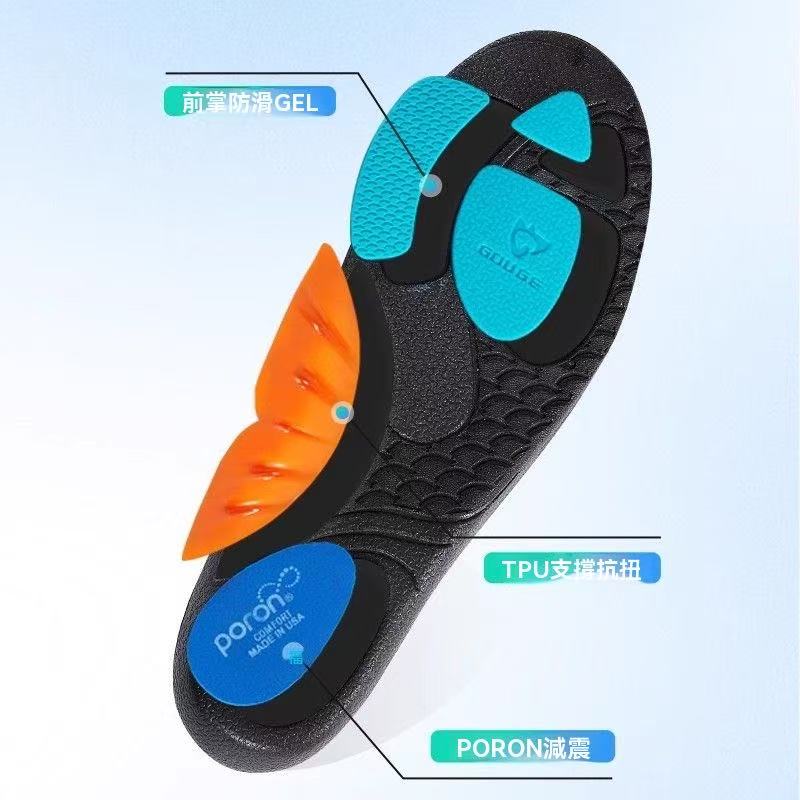 TPU arch support sports insole (sweat-wicking and breathable)
