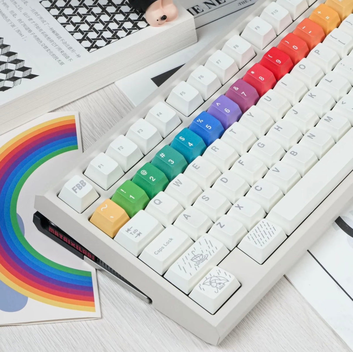 PBT Keycaps Rain After Theme Dye-Sublimated Keycaps
