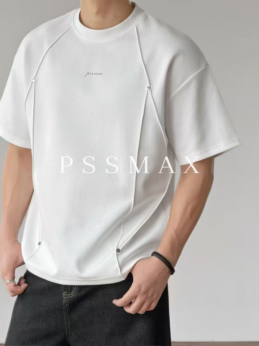 PSSMAX Pleated Rivet Ice-Cool Short Sleeve