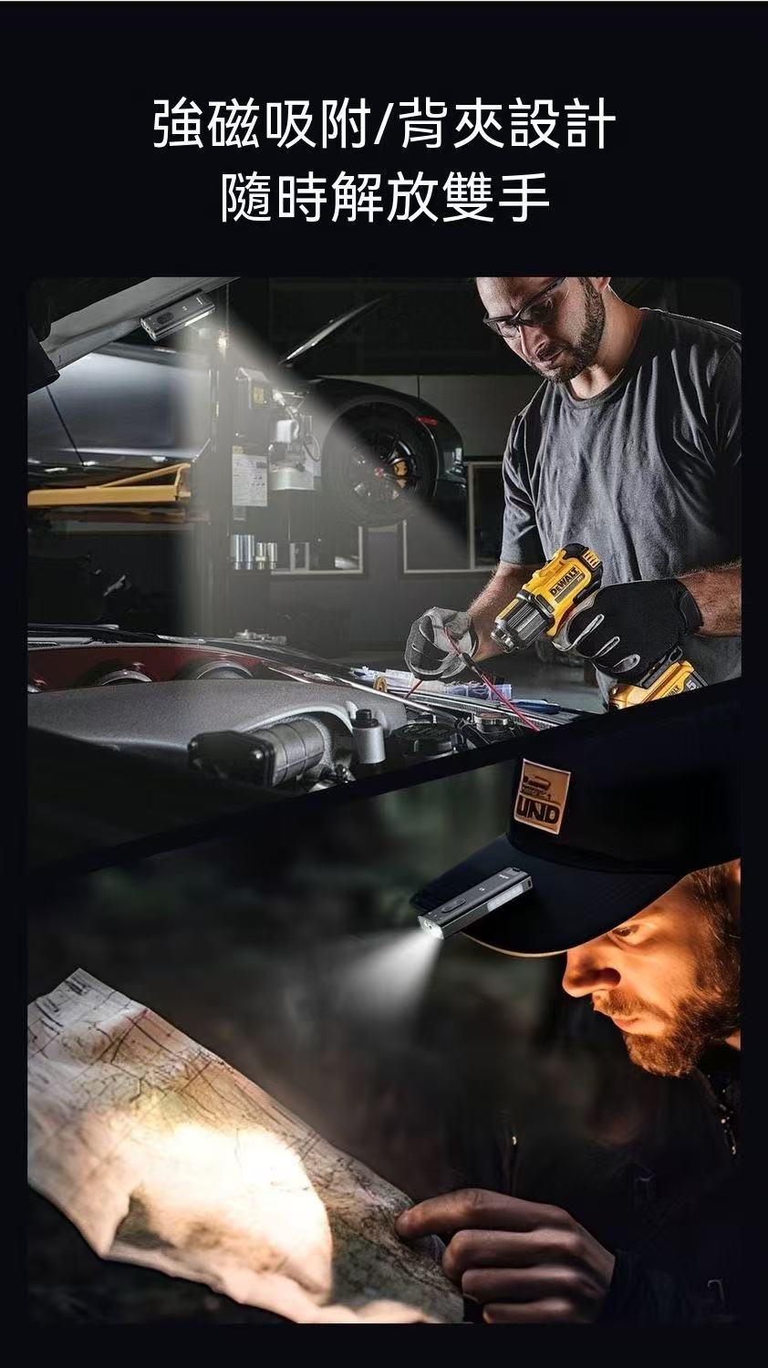 Multifunctional flashlight UV detection multi-light source outdoor lighting maintenance