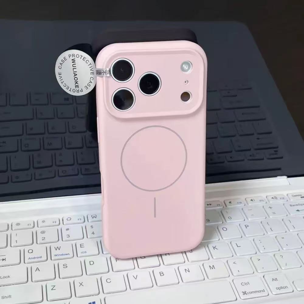 高端磁吸支架液態矽膠手機殼 （適用iPhone 15-17系列）