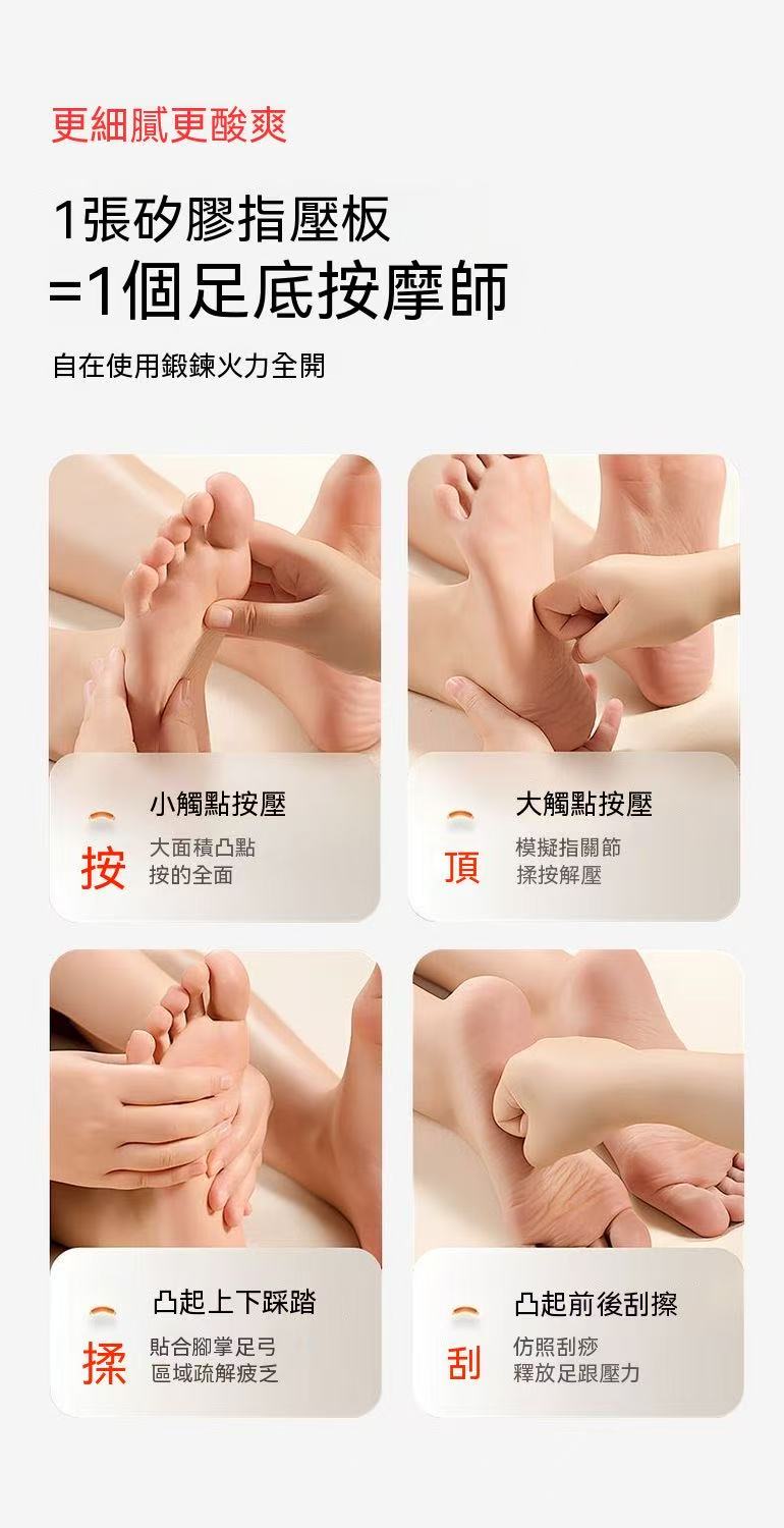 液態矽膠指壓板 足底按摩墊（超慢跑專用款）
