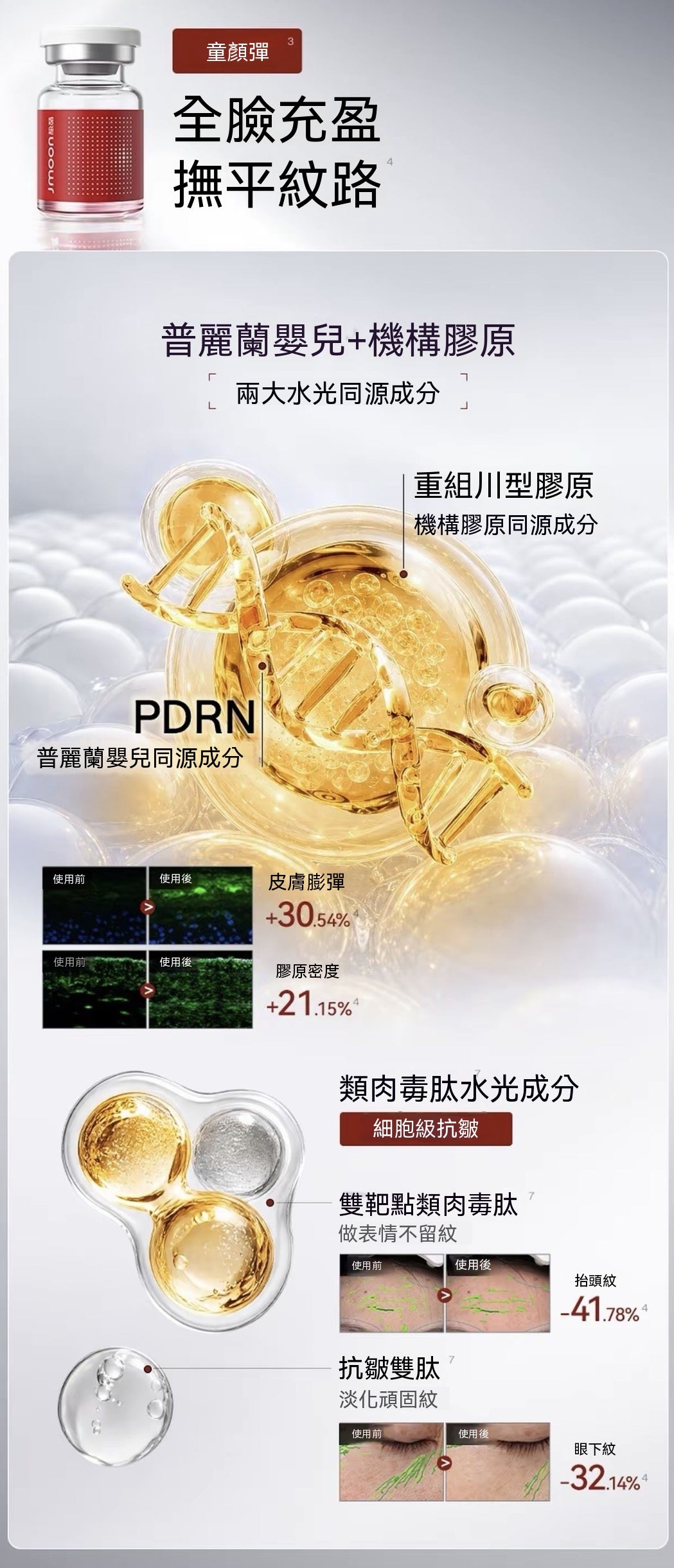水光mini全臉抗皺緊致淡紋次拋精華安瓶美容護膚品（版本混發）