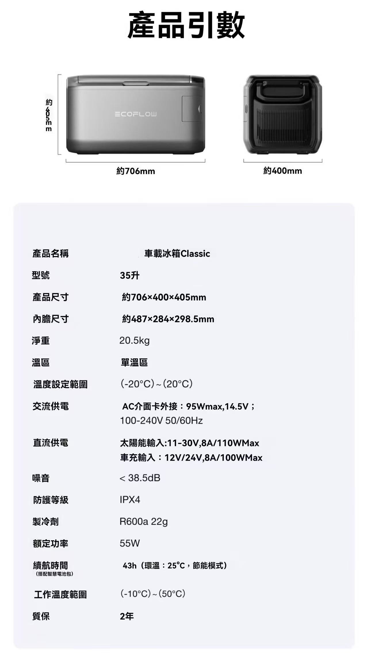 戶外移動電源冰箱（也可以車載）