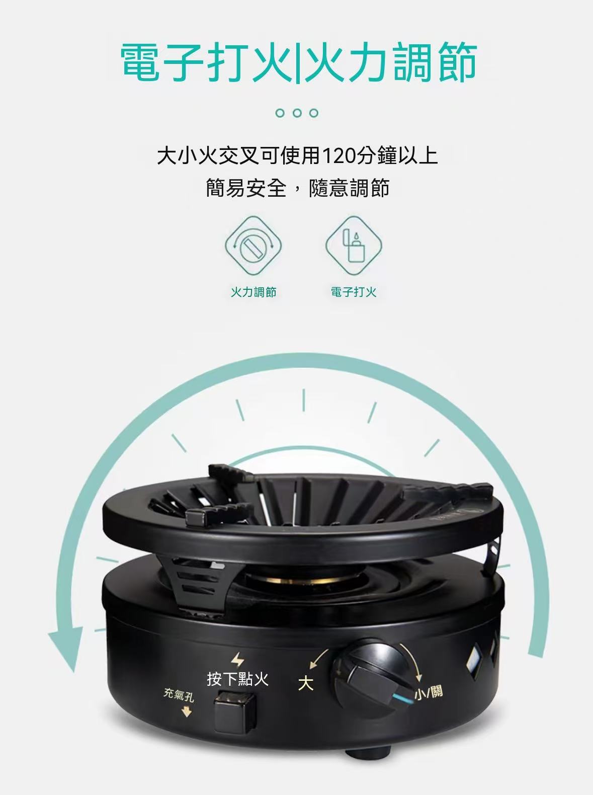 戶外便攜旅行爐具防風家用煮茶具套裝