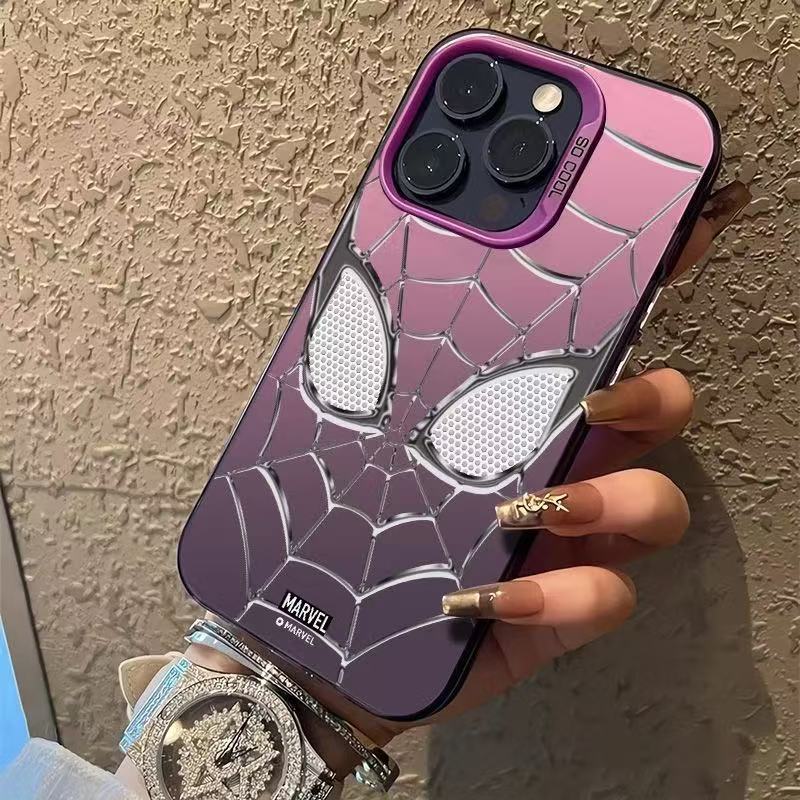 Silver Spider-Man Holographic Phone Case